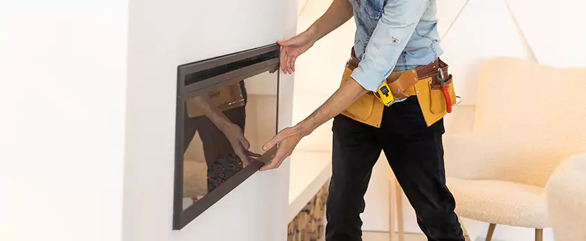 Metal Fireplace Installation in Waxahachie, Texas